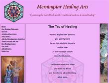 Tablet Screenshot of morningstarhealingarts.net